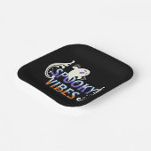 Assiettes En Carton Halloween Ghost Vibes Éffrayant Typographie Lettra (Angulaire)