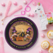 Assiettes En Carton Halloween Gnones Citrouille Spiderweb Haunted Hous (Fête)