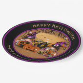 Assiettes En Carton Halloween Gnones Citrouille Spiderweb Haunted Hous (Angle)