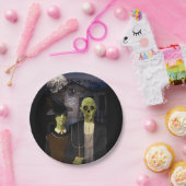 Assiettes En Carton Halloween gothique américain (Fête)