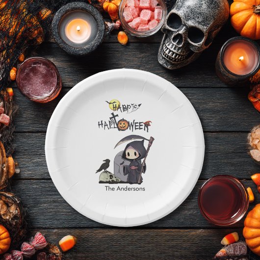 Assiettes En Carton Halloween gothique gothique pour enfants éffrayant