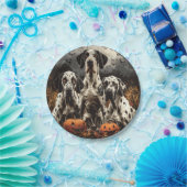 Assiettes En Carton Halloween Great Dane Dogs Jack-o'-lantern (Fête)