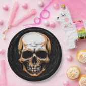 Assiettes En Carton Halloween illustrée par Skullington (Fête)