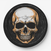 Assiettes En Carton Halloween illustrée par Skullington (Devant)
