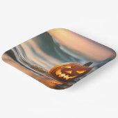 Assiettes En Carton Halloween Jack-o-Lantern Sur La Mer (Angulaire)