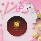 Assiettes En Carton Halloween Jack o'lantern (Fête)