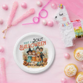 Assiettes En Carton Halloween joyeuse (Fête)
