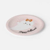 Assiettes En Carton Halloween Kawaii Ghost (Angle)
