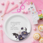 Assiettes En Carton Halloween Mariage Automne automne foncé pourpre (Fête)