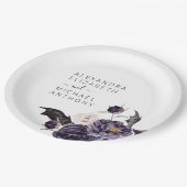 Assiettes En Carton Halloween Mariage Automne automne foncé pourpre (Angle)