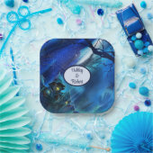 Assiettes En Carton Halloween Mariage Personnaliser les noms Éffrayant (Fête)