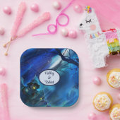 Assiettes En Carton Halloween Mariage Personnaliser les noms Éffrayant (Fête)