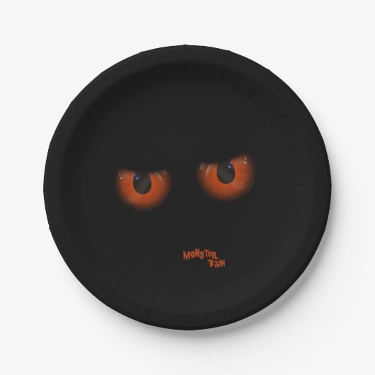 Assiettes En Carton Halloween Monster Bash (Devant)