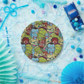 Assiettes En Carton Halloween Monster Mash (Fête)