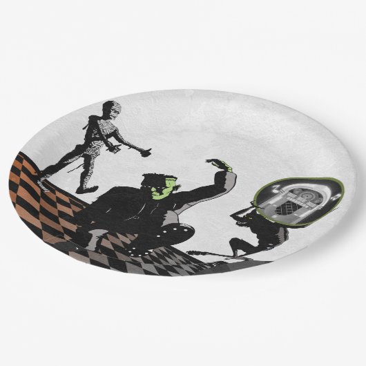 Assiettes En Carton Halloween Monsters Monster Bash Costume Party (Angle)