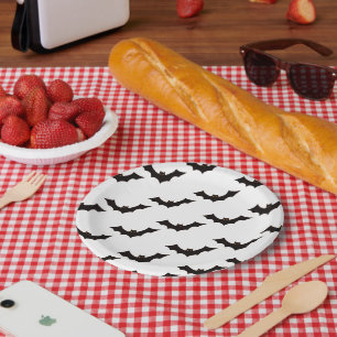 Assiettes En Carton Halloween, Motif De Chauves-Fours, Trick Ou Treat,