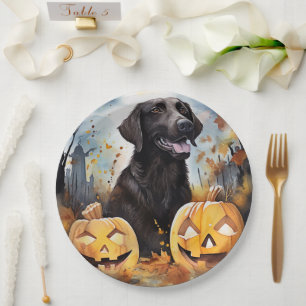 Assiettes En Carton Halloween Nouvelle-Écosse Avec Citrouilles Épouvan