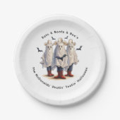 Assiettes En Carton Halloween occidentale Éffrayant Cowboy Ghosts Cust (Devant)