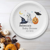 Assiettes En Carton Halloween Octobre Baby shower Ghost Boo