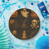Assiettes En Carton Halloween paper plates (Fête)