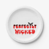 Assiettes En Carton Halloween parfaitement pervers (Devant)