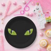 Assiettes En Carton Halloween parties scintillant Cat Eyes (Fête)