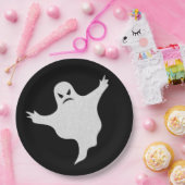 Assiettes En Carton Halloween Parties scintillant fantôme en colère (Fête)