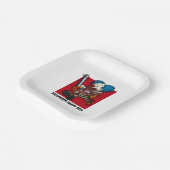 Assiettes En Carton Halloween Party Crazy Chainsaw Clown Modifier le t (Angulaire)