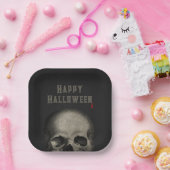 Assiettes En Carton Halloween Party Éffrayant crâne (Fête)
