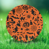 Assiettes En Carton Halloween Party Happy Halloween orange noir fun