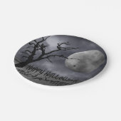 Assiettes En Carton Halloween paysager éffrayant (Angle)