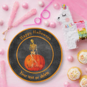 Assiettes En Carton Halloween personnalisées pour squelette Jack-O''-l (Fête)