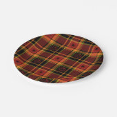 Assiettes En Carton Halloween Plaid Collection, Plaques de papier 7" (Angle)