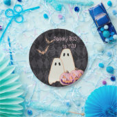 Assiettes En Carton Halloween Plaque d'Anniversaire rose Orange Ghost (Fête)
