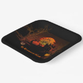 Assiettes En Carton Halloween Pleine lune de feu (Angulaire)