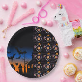 Assiettes En Carton Halloween Pumpkin Party Paper Plates (Fête)
