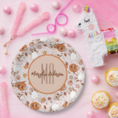 ASSIETTES EN CARTON HALLOWEEN RETRO CITROUILLES SUPER ET GHOSTS (Fête)