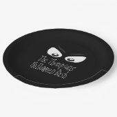 Assiettes En Carton Halloween Rustique moderne Éffrayant fantôme yeux (Angle)