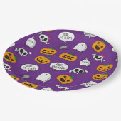 Assiettes En Carton Halloween si effrayant (Angle)