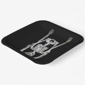 Assiettes En Carton Halloween Skeleton Headstand (Angulaire)