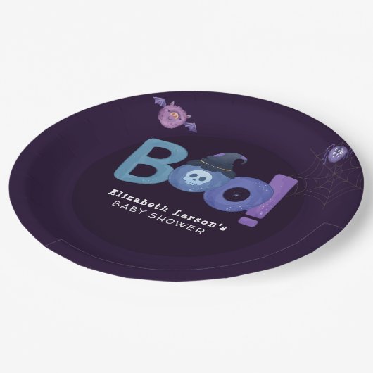 Assiettes En Carton Halloween Soirée à thème Baby shower (Angle)