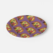 Assiettes En Carton Halloween, sorcière, chat noir & hibou (Angle)