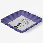 Assiettes En Carton Halloween sorcière violette Starburst (Angulaire)