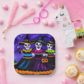Assiettes En Carton Halloween - Sorcières 2 (Fête)