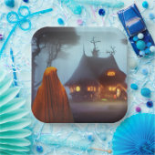 Assiettes En Carton Halloween Specter (Fête)