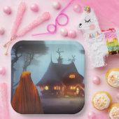 Assiettes En Carton Halloween Specter (Fête)