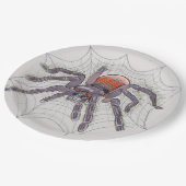 Assiettes En Carton Halloween Spider Déplaisant Fun (Angle)