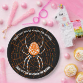 ASSIETTES EN CARTON HALLOWEEN SPIDER PERSONNALISABLE (Fête)
