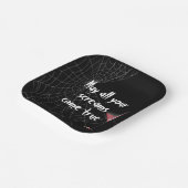 Assiettes En Carton Halloween Spider Web avec Eyeball Martini (Angulaire)