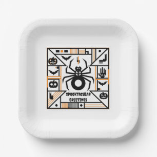 Assiettes En Carton halloween spooktaculaire